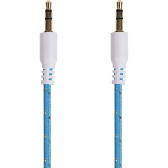 Аудиокабель REXANT AUX 3.5 мм в тканевой оплетке 1 м, синий Аудиокабель REXANT AUX 3.5 мм в тканевой оплетке 1 м, синий