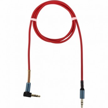 Аудиокабель REXANT AUX 3,5мм, 1м, красный, угловой, металлические разъемы Аудиокабель REXANT AUX 3,5мм, 1м, красный, угловой, металлические разъемы