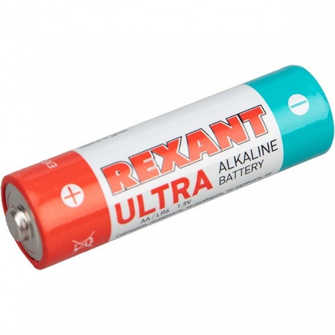Батарейка алкалиновая REXANT УЛЬТРА AA/LR6 1,5V пальчик (2 шт./блистер) 30-1025