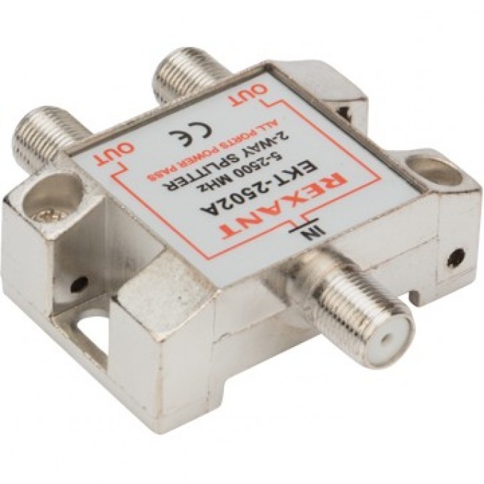 Делитель спутниковый REXANT F-типа на 2 TV 5-2500 МГц 06-0050-B