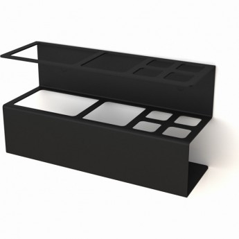 Держатель REXANT для хранения зубных щеток и аксессуаров для ванны, черный Держатель REXANT для хранения зубных щеток и аксессуаров для ванны, черный