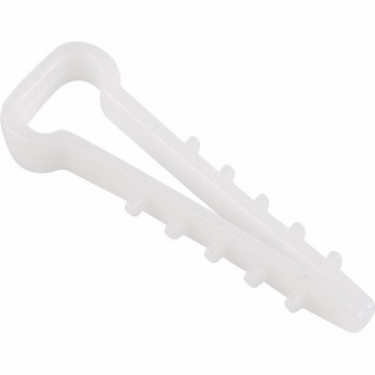 Дюбель-хомут REXANT нейлоновый прямоугольный 5-10 мм белый, 100 шт.