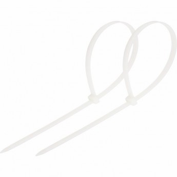 Хомут-стяжка REXANT кабельная нейлоновая 400x7.6мм белая, 100 шт. Хомут-стяжка REXANT кабельная нейлоновая 400x7.6мм белая, 100 шт.