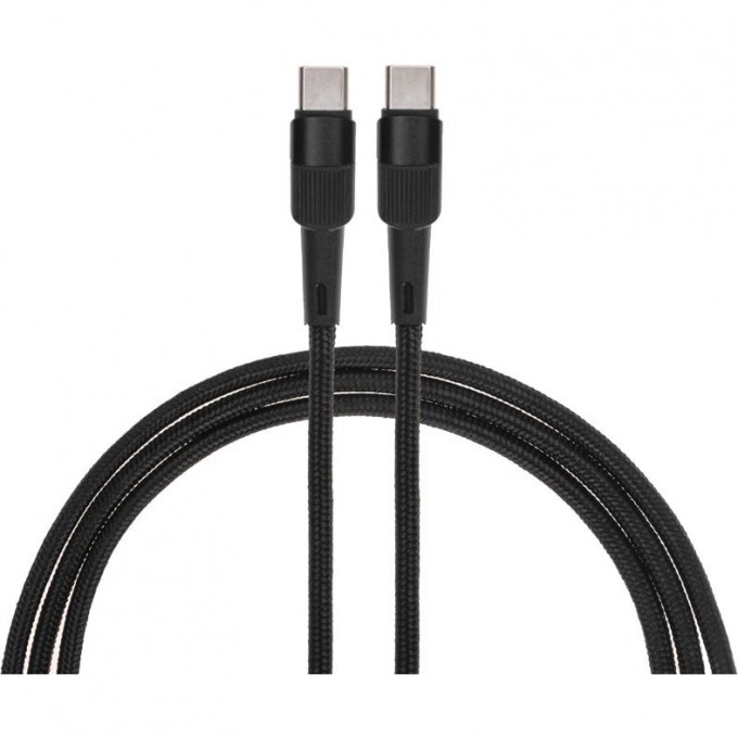 Кабель REXANT Type-C – Type-C, 5A, 100Вт, 2 м, в черной нейлоновой оплетке 18-7073