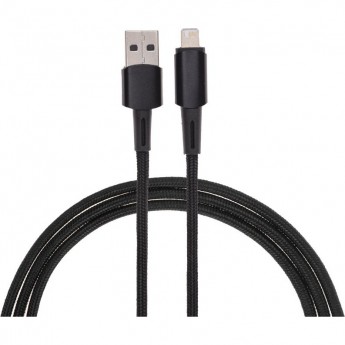Кабель REXANT USB-A – Lightning для Apple, 2,4А, 1м, в черной нейлоновой оплетке, со световой индикацией Кабель REXANT USB-A – Lightning для Apple, 2,4А, 1м, в черной нейлоновой оплетке, со световой индикацией