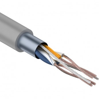 Кабель витая пара REXANT F/UTP, CAT 5e, PVC, 2PR, 24AWG, INDOOR, STRANDED, серый, 305 м Кабель витая пара REXANT F/UTP, CAT 5e, PVC, 2PR, 24AWG, INDOOR, STRANDED, серый, 305 м