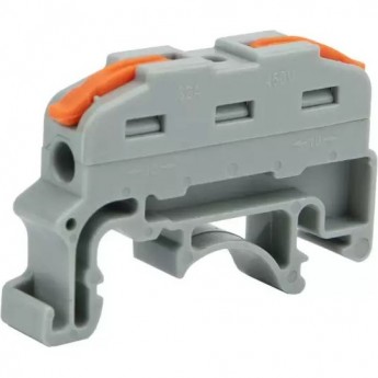 Клемма REXANT СМК 222-421D проходная 1-полюсная, с креплением на DIN-рейку (0,08-4 мм²), серая (5 шт./уп.) Клемма REXANT СМК 222-421D проходная 1-полюсная, с креплением на DIN-рейку (0,08-4 мм²), серая (5 шт./уп.)