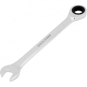 Ключ комбинированный REXANT 14 мм CrV трещоточный Ключ комбинированный REXANT 14 мм CrV трещоточный
