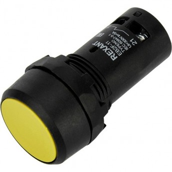 Кнопка REXANT EB22 возвратная желтая Кнопка REXANT EB22 возвратная желтая