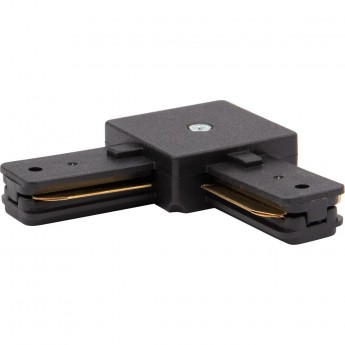 Коннектор REXANT L-образный для однофазного шинопровода, черный