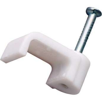 Крепеж кабеля REXANT плоский 10 х 4 мм, белый (упак. 50 шт) Крепеж кабеля REXANT плоский 10 х 4 мм, белый (упак. 50 шт)