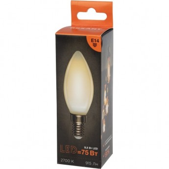 Лампа филаментная REXANT СВЕЧА CN35 9,5Вт 915Лм 2700K E14 матовая колба Лампа филаментная REXANT СВЕЧА CN35 9,5Вт 915Лм 2700K E14 матовая колба