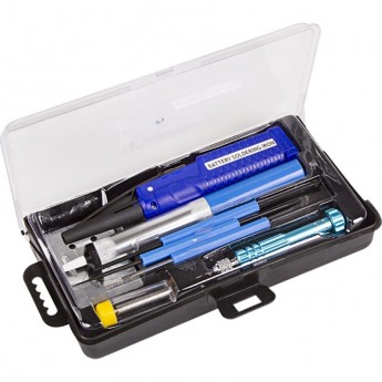 Набор для пайки REXANT (паяльник 8 Вт, оловоотсос, подставка, припой, отвертка, интрумент для монтажа) Набор для пайки REXANT (паяльник 8 Вт, оловоотсос, подставка, припой, отвертка, интрумент для монтажа)