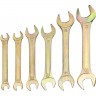 Набор ключей рожковых REXANT (6х7-16х17мм), 6 шт, желтый цинк 12-5843-2