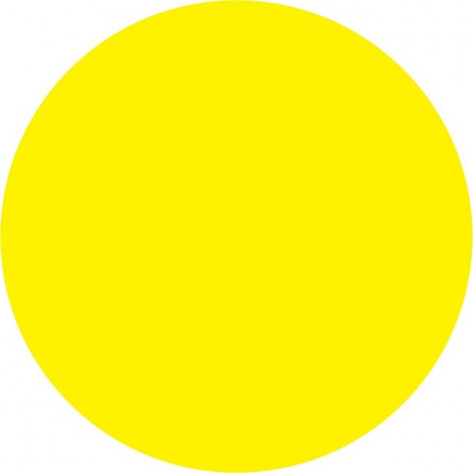 Наклейка информационный знак REXANT ЖЕЛТЫЙ КРУГ 150 мм 56-0014