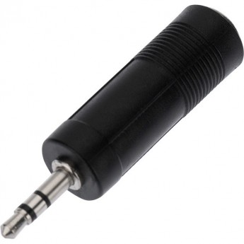 Переходник REXANT 3,5мм стерео штекер - 6,3мм стерео гнездо, пластик