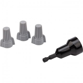 Соединительный изолирующий зажим REXANT с лепестками СИЗ-15 ø 14,9 мм (4-16 мм²), серый (50 шт./уп.)