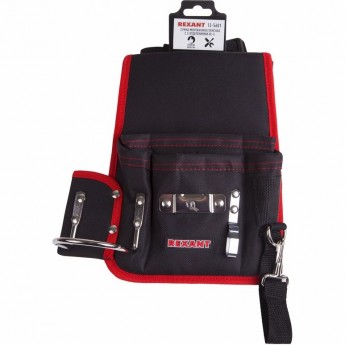 Сумка монтажника REXANT RE-5 поясная с 5 отделениями Сумка монтажника REXANT RE-5 поясная с 5 отделениями