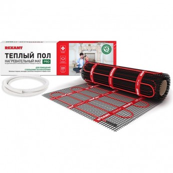 Теплый пол REXANT PRO RNX-5-1100 с экраном нагревательный мат 5 м² Теплый пол REXANT PRO RNX-5-1100 с экраном нагревательный мат 5 м²