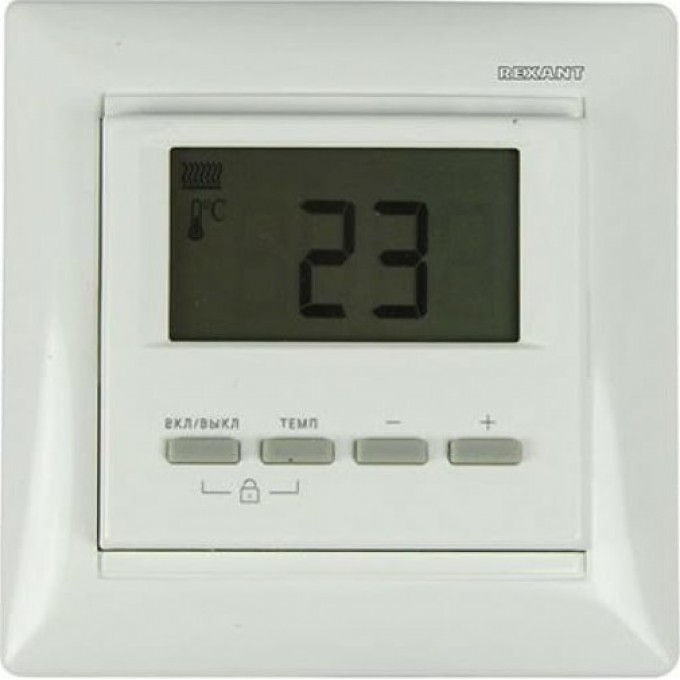 Терморегулятор REXANT RX-511H цифровой белый 51-0566