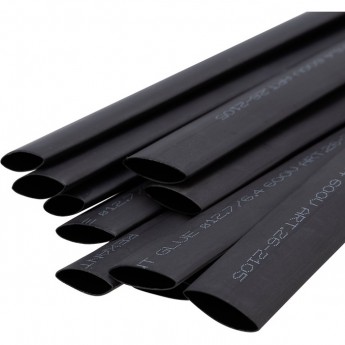 Термоусаживаемая трубка REXANT 12.7/6.35 мм двухстенная клеевая черная, 10 шт/уп Термоусаживаемая трубка REXANT 12.7/6.35 мм двухстенная клеевая черная, 10 шт/уп