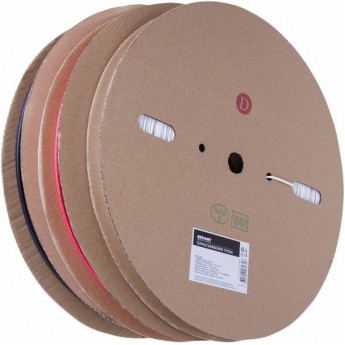 Термоусаживаемая трубка REXANT 2.0/1.0 мм черная, бухта 200 м