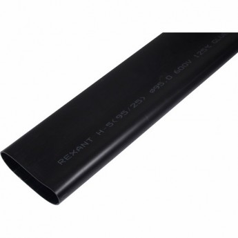 Термоусаживаемая трубка REXANT 95.0/29.0 мм клеевая черная, 2 шт. Термоусаживаемая трубка REXANT 95.0/29.0 мм клеевая черная, 2 шт.