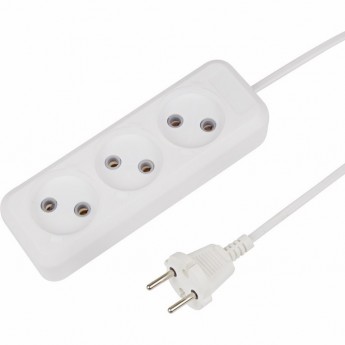 Удлинитель REXANT 3 гнезда 1.5 м 2х0.75 белый Удлинитель REXANT 3 гнезда 1.5 м 2х0.75 белый
