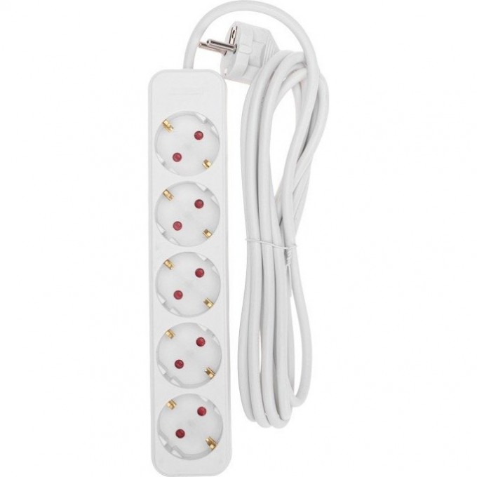 Удлинитель REXANT STANDARD 5 гнезд 3м 3х1,0мм белый 13-4029