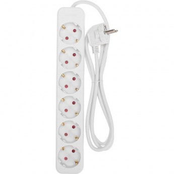 Удлинитель REXANT STANDARD 6 гнезд 1,5м 3х1,0мм² белый