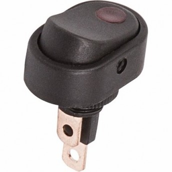 Выключатель клавишный REXANT 12V с красной LED подсветкой Выключатель клавишный REXANT 12V с красной LED подсветкой