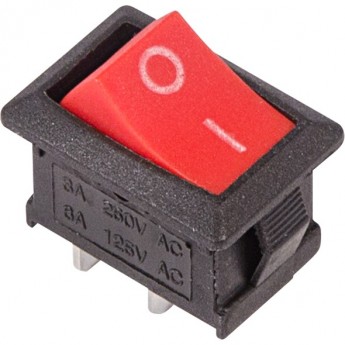 Выключатель клавишный REXANT MINI RWB-201 6А красный Выключатель клавишный REXANT MINI RWB-201 6А красный