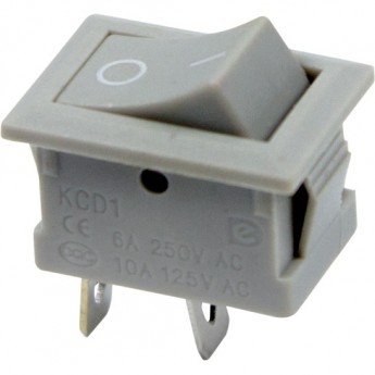 Выключатель клавишный REXANT MINI RWB-201 6А серый Выключатель клавишный REXANT MINI RWB-201 6А серый