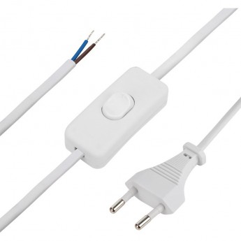 Выключатель REXANT 1.8 м с сетевым шнуром белый Выключатель REXANT 1.8 м с сетевым шнуром белый