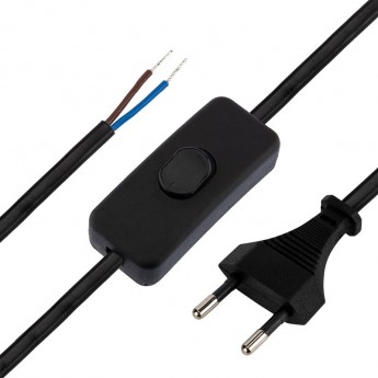 Выключатель REXANT 1.8 м с сетевым шнуром черный Выключатель REXANT 1.8 м с сетевым шнуром черный